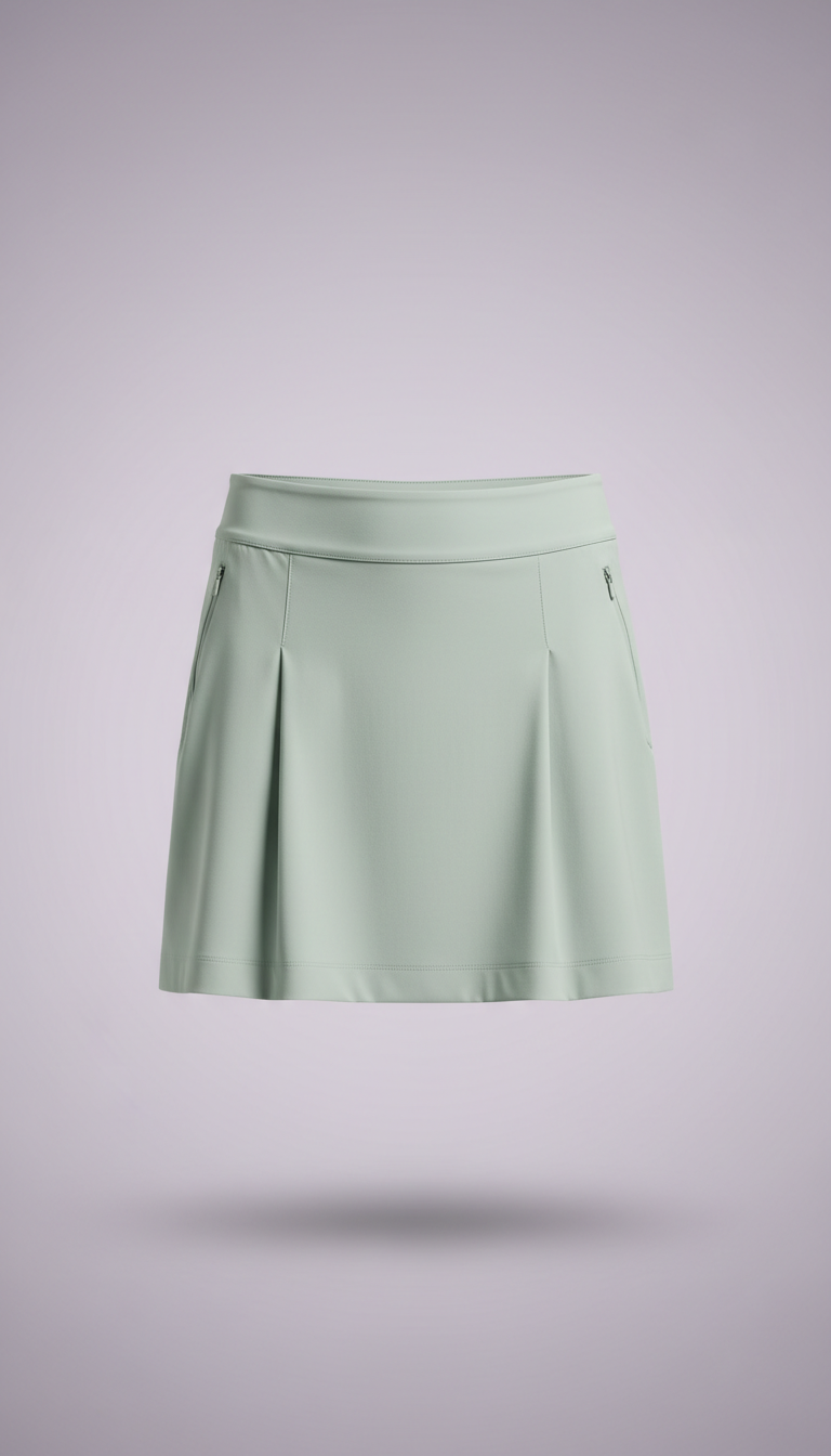 Pale Sage Technical Golf Skirt