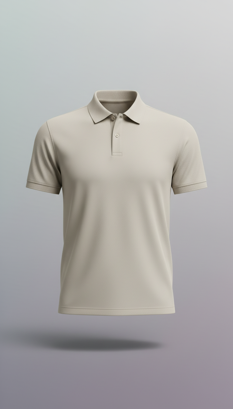 Ivory Sand Performance Polo